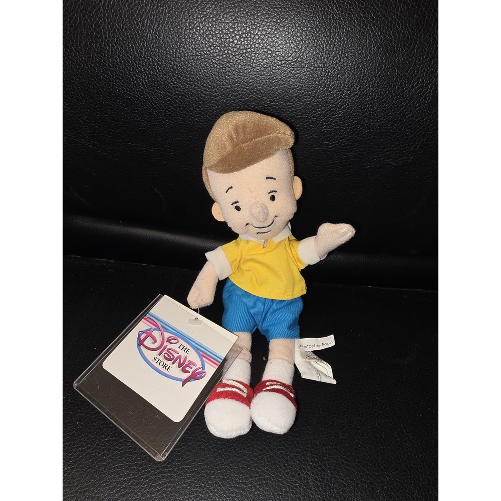Christopher Robin Winnie the Pooh Disney Store Rare Vintage Plush 8 in NWT